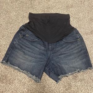 Maternity Denim A Glow Shorts